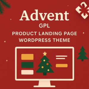 Advent Theme GPL – Product Landing Page WordPress Theme