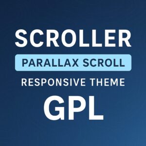 Scroller Parallax Scroll Responsive Theme GPL
