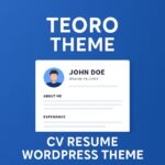 Teoro Theme GPL – CV Resume WordPress Theme