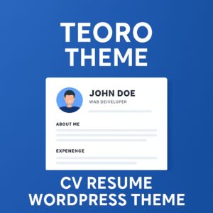Teoro Theme GPL – CV Resume WordPress Theme
