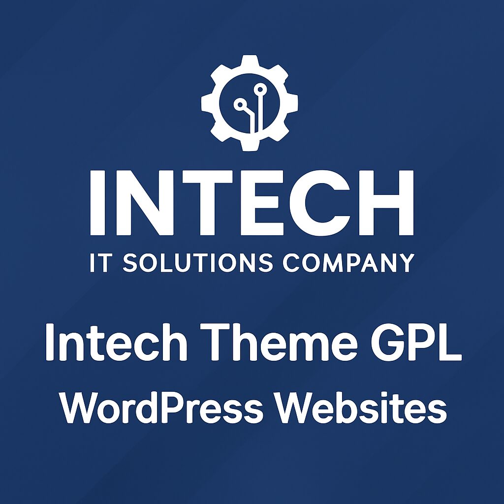 Intech Theme GPL – IT Solutions Company WordPress Websites