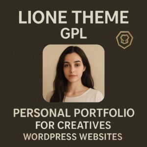 Lione Theme GPL – Personal Portfolio for Creatives WordPress Websites