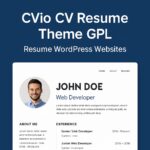 Cvio CV Resume Theme GPL – Resume WordPress Websites