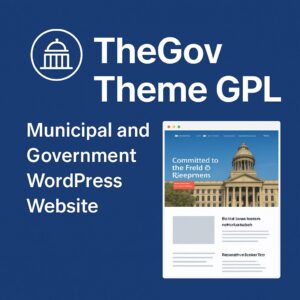 TheGov Theme GPL – Municipal and Government WordPress Website