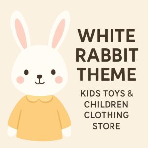 White Rabbit Theme GPL – Kids Toys & Children Clothing Store