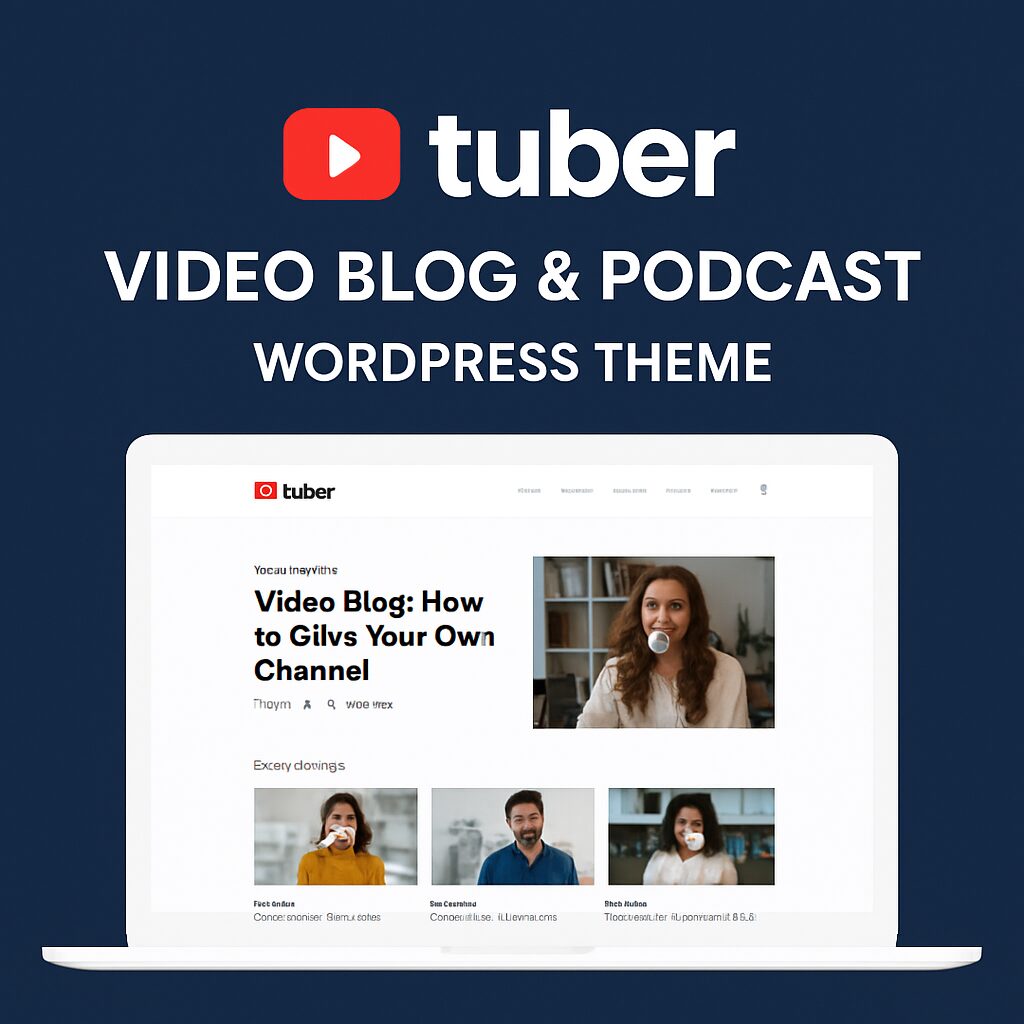 Tuber Theme GPL – Video Blog & Podcast WordPress Theme