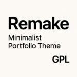 Remake Minimalist Portfolio Theme GPL