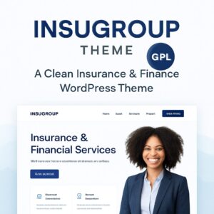 Insugroup Theme GPL – A Clean Insurance & Finance WordPress Theme