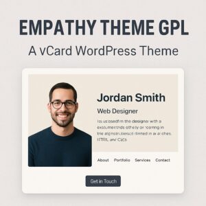 Empathy Theme GPL – A vCard WordPress Theme