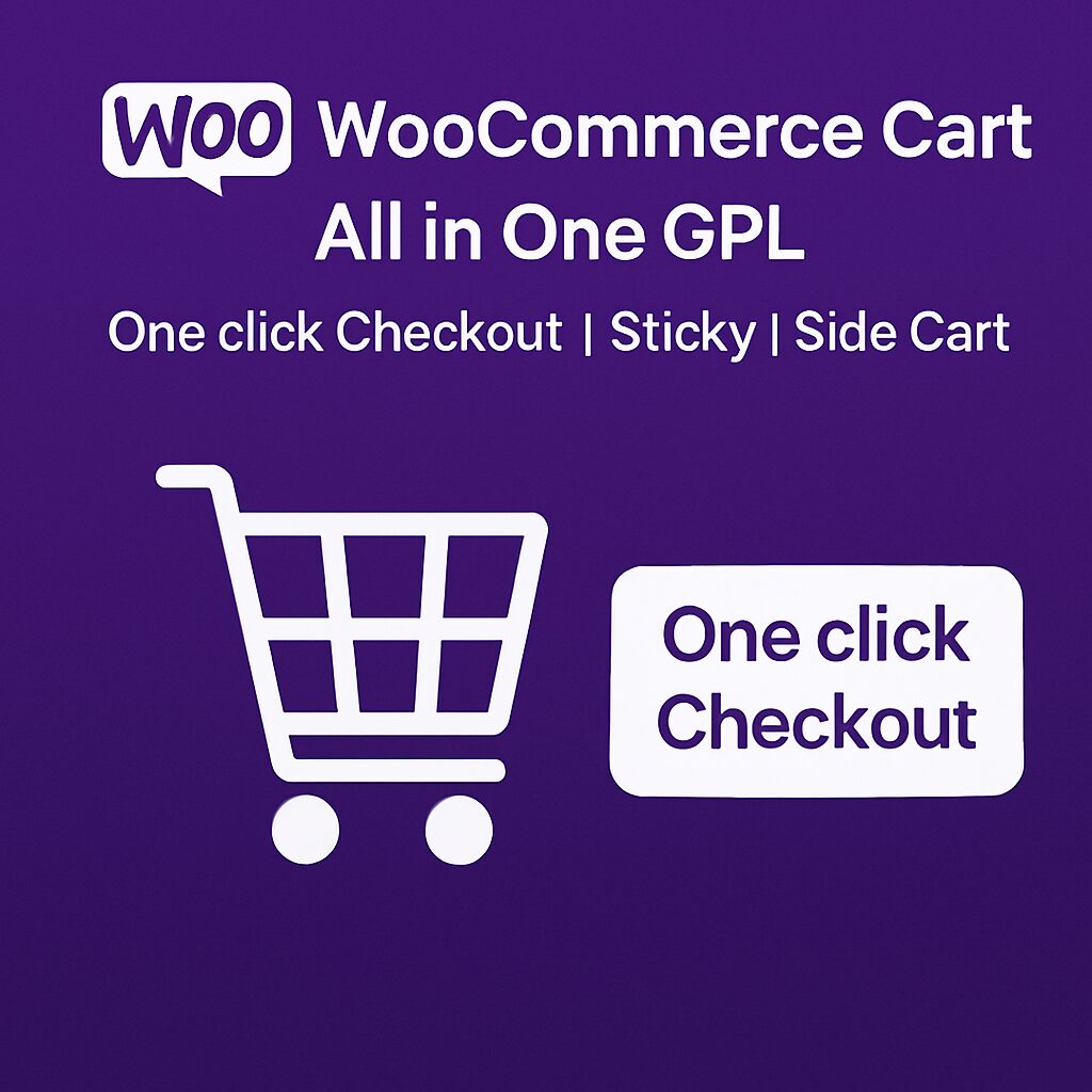 WooCommerce Cart All in One GPL – One click Checkout – Sticky | Side Cart