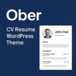 Ober Theme GPL – CV Resume WordPress Theme