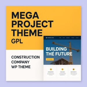 Mega Project Theme GPL – Construction Company WP Theme
