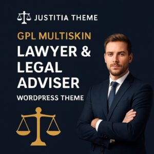Justitia Theme GPL – Multiskin Lawyer & Legal Adviser WordPress Theme