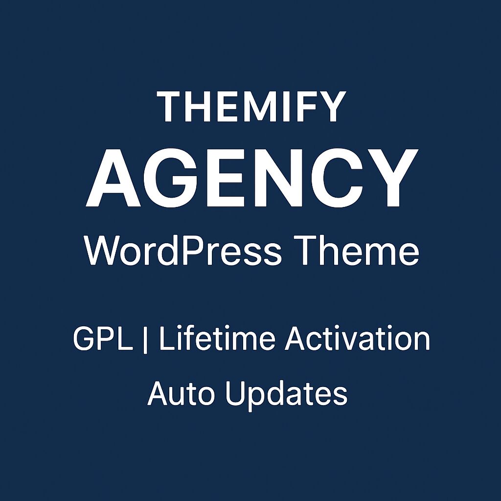 Themify Agency WordPress Theme GPL | Lifetime Activation | Auto Updates
