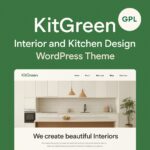 KitGreen Theme GPL – Interior and Kitchen Design WordPress Theme