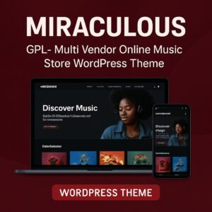 Miraculous Theme GPL – Multi Vendor Online Music Store WordPress Theme