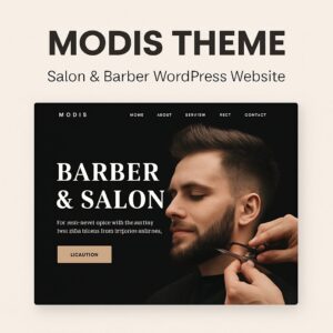 Modis Theme GPL – Salon & Barber WordPress Website