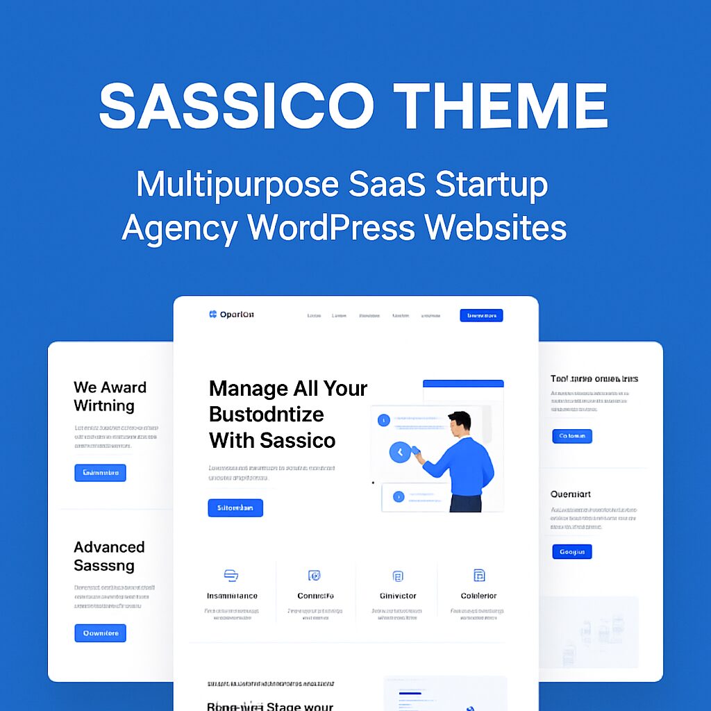 Sassico Theme GPL – Multipurpose Saas Startup Agency WordPress Websites