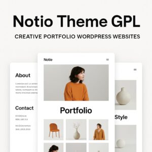 Notio Theme GPL – Creative Portfolio WordPress Websites