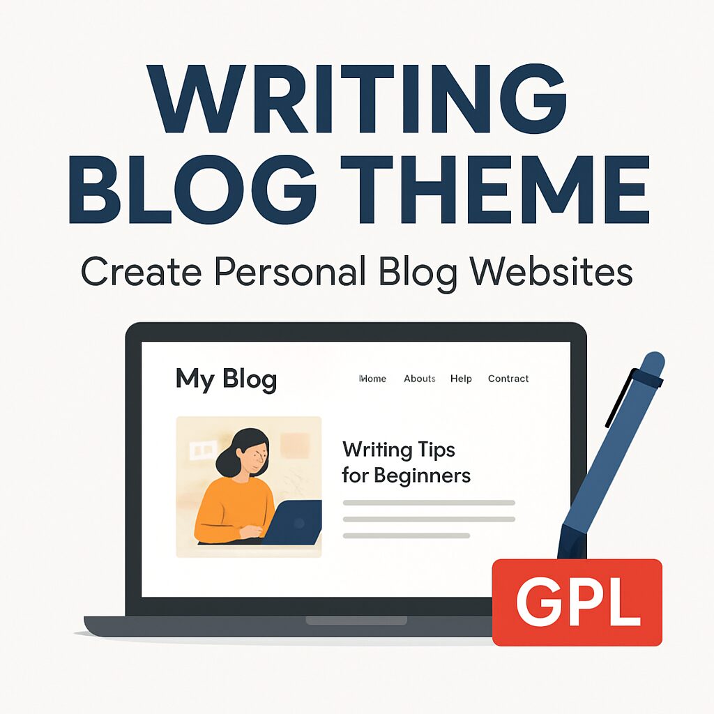 Writing Blog Theme GPL – Create Personal Blog Websites
