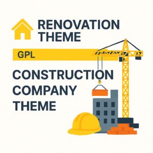 Renovation Theme GPL – Construction Company Theme