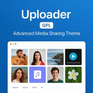Uploader Theme GPL – Advanced Media Sharing Theme