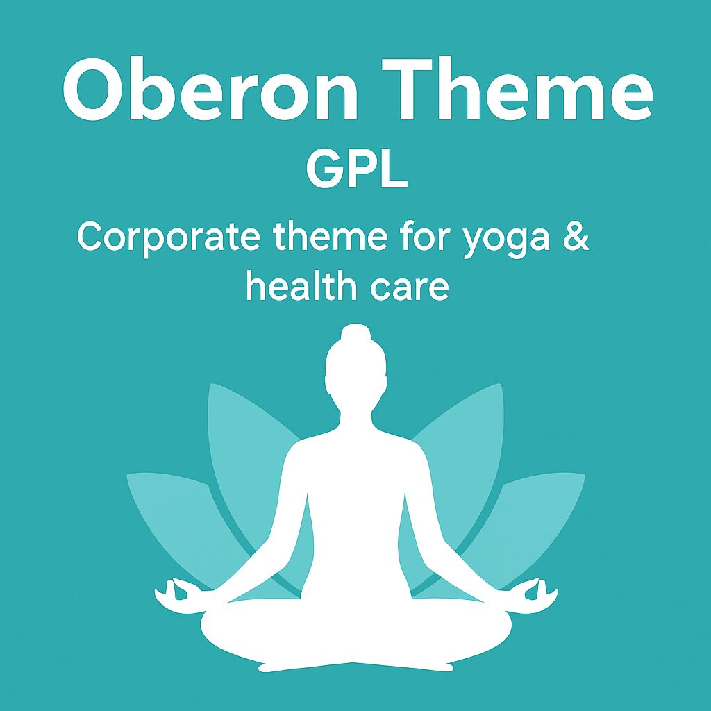 Oberon Theme GPL – Corporate theme for yoga & health care