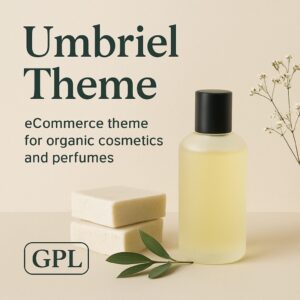 Umbriel Theme GPL – eCommerce theme for organic cosmetics and perfumes