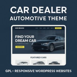 Car Dealer Automotive Theme GPL – Responsive WordPress Websites