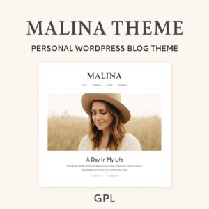 Malina Theme GPL – Personal WordPress Blog Theme
