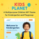 Kids Planet Theme GPL – A Multipurpose Children WP Theme for Kindergarten and Playgroup