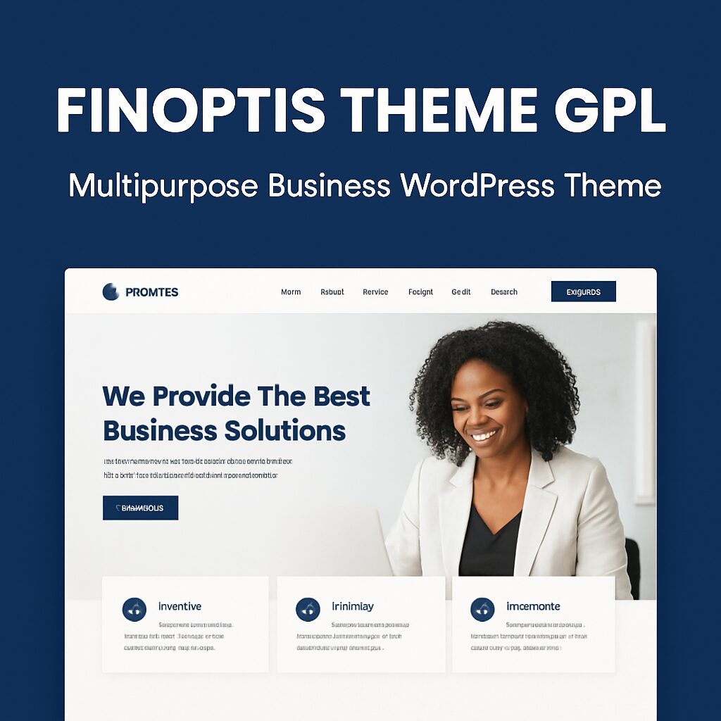 Finoptis Theme GPL – Multipurpose Business WordPress Theme