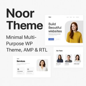 Noor Theme GPL – Minimal Multi-Purpose WP Theme, AMP & RTL