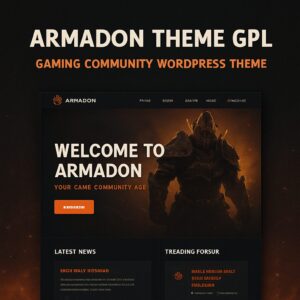 Armadon Theme GPL – Gaming Community WordPress Theme