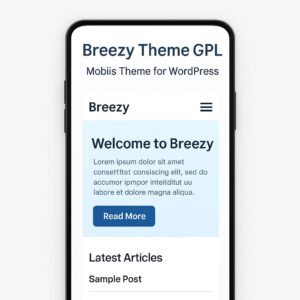 Breezy Theme GPL – Mobile Theme for WordPress