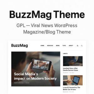 BuzzMag Theme GPL – Viral News WordPress Magazine/Blog Theme