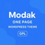 Modak One Page WordPress Theme GPL