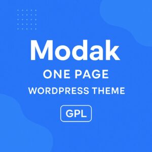 Modak One Page WordPress Theme GPL
