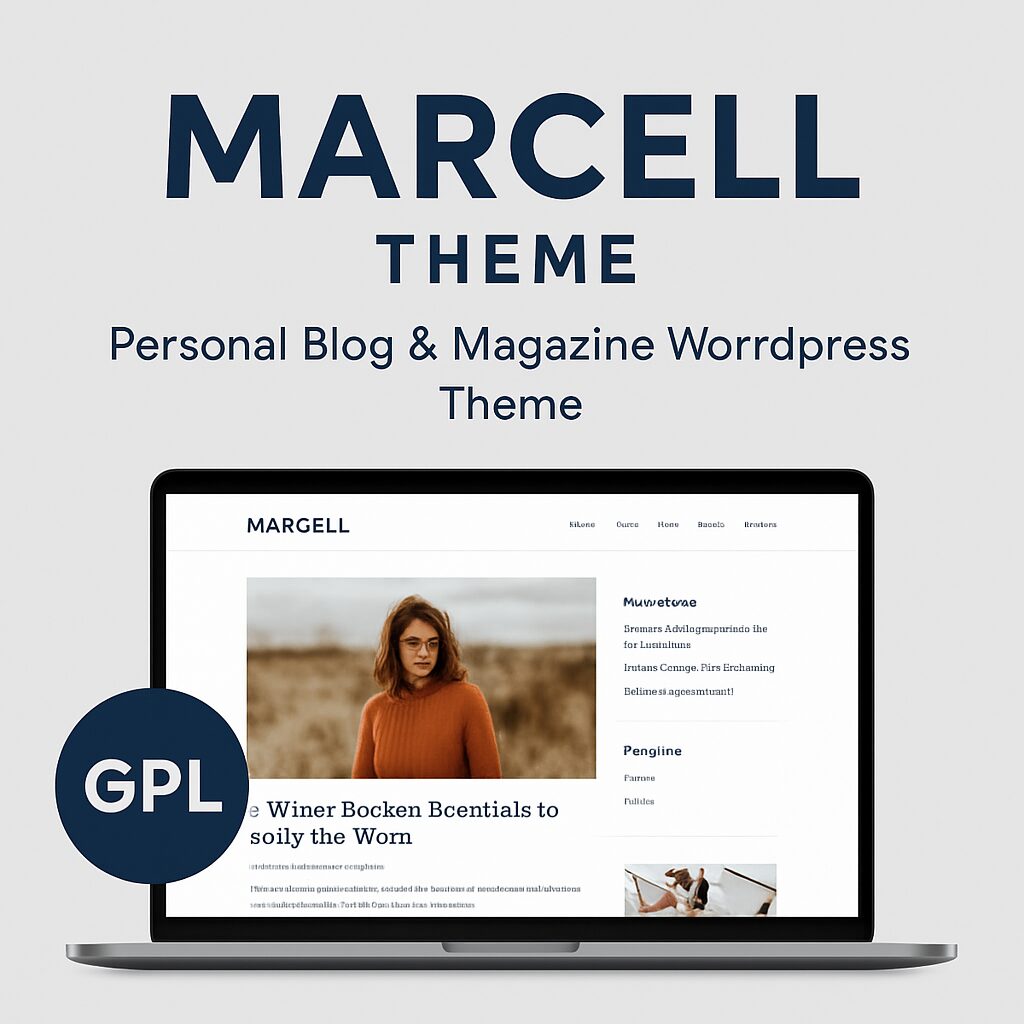 Marcell Theme GPL – Personal Blog & Magazine WordPress Theme