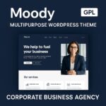 Moody Multipurpose WordPress Theme GPL – Corporate Business Agency