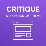 Critique – WordPress GPL Theme