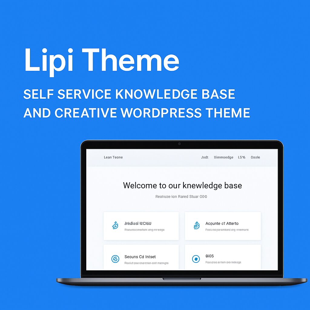 Lipi Theme GPL – Self Service Knowledge Base and Creative WordPress Theme