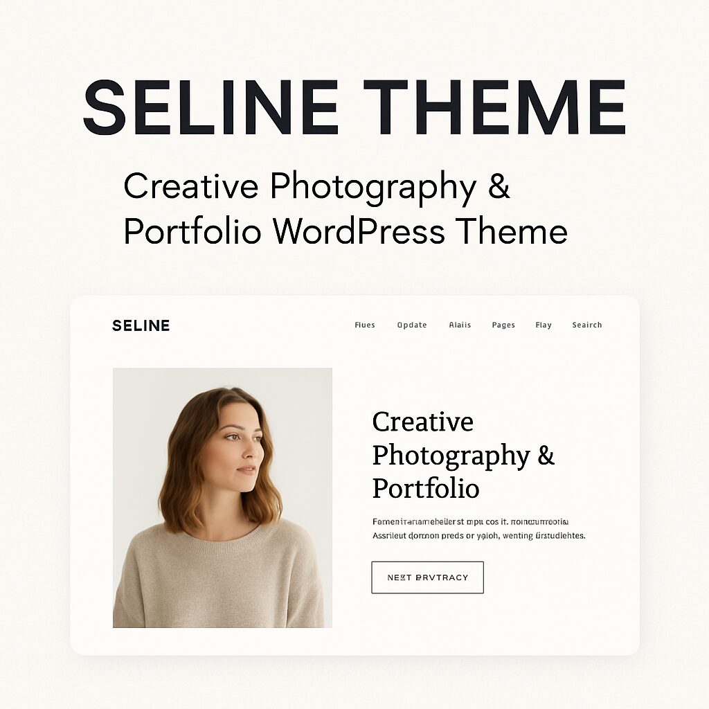 Seline Theme GPL – Creative Photography & Portfolio WordPress Theme