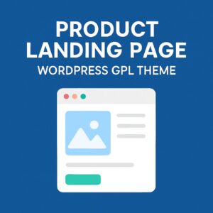 Product Landing page – WordPress GPL Theme