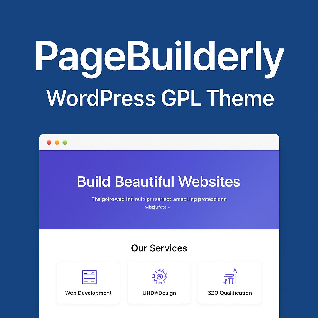 PageBuilderly – WordPress GPL Theme