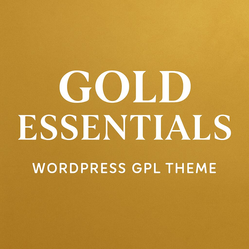Gold Essentials – WordPress GPL Theme