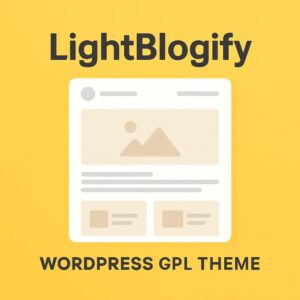 LightBlogify – WordPress GPL Theme