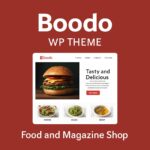 Boodo WP Theme GPL – Food and Magazine Shop WordPress Theme