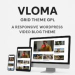 Vloma Grid Theme GPL – A Responsive WordPress Video Blog Theme