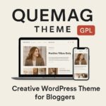 Quemag Theme GPL – Creative WordPress Theme for Bloggers